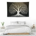 thumbnail image 4 of Chilfamy  Tree Tapestry for Bedroom, Tree of Life Tapestry Wall Hanging,Black and White Tapestry for Living Room 60x40in, 4 of 7