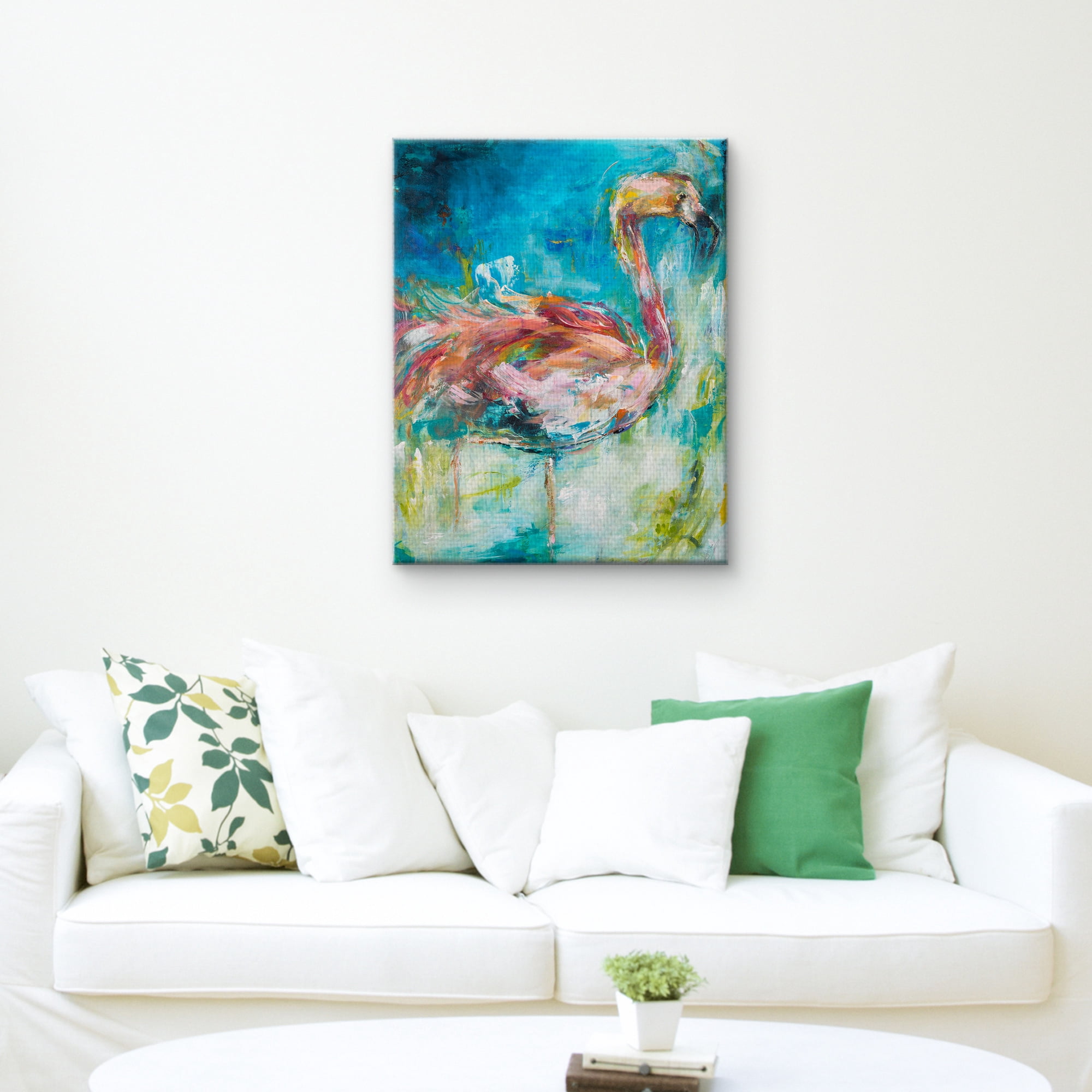 Masterpiece Art Gallery Pretty in Pink Flamingo No. 1 by Hilm Koelman Canvas Art Print 22" x 28"