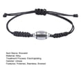 thumbnail image 7 of Ziurtnc Bracelet Manual Braided Football Basketball Bracelet Stainless Polished Alloy Adjustable Unisex Wrist Decoration Anti-rust Holiday Gift Adult Jewelry, 7 of 7