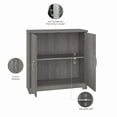 thumbnail image 3 of Cabot Small Entryway Cabinet with Doors in Modern Gray - Engineered Wood, 3 of 5