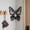Black, variant on Solid Wood Wall Mounted Shelf, Floating Storage Shelf for Display and Organization, Small Wall Shelf for Living Room Bedroom Kitchen Entryway, Black