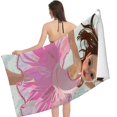 thumbnail image 2 of PHYHOO Little Ballerina Dancing Girl Beach Towel Highly Absorbent Microfiber Bath Towel Quick Dry Blanket 30x60in, 2 of 8