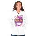 thumbnail image 4 of Blow Pop Retro Candy Lollipop Wrapper Unisex Plus Size Zip Hoodie Brisco Brands 2X, 4 of 5