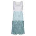 thumbnail image 4 of Vestido HUOGUO, estampado de moda para mujer, vacaciones y verano, sin mangas, 4 of 5