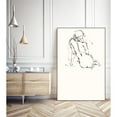 thumbnail image 3 of Giant Art Canvas  24x36 Contour Figure 4 Framed in White, 3 of 3
