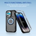 thumbnail image 2 of Dteck for iPhone 14 Pro Case with Camera Stand, Military-Grade Drop Protection Magnetic Phone Case Compatible with MagSafe Accessories, Frosted Black, 2 of 8
