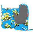 thumbnail image 3 of Disketp Cute Car Cartoon Oven Mitts And Potholders Bbq Gloves-Oven Mitts And Pot Holders With Recycled Infill Silicone Non-Slip Cooking Gloves For Cooking Baking Grilling, 3 of 9