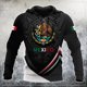 thumbnail image 3 of Sudadera con capucha para hombre y mujer, con estampado 3D de la bandera nacional de México, informal, de gran tamaño, popular, a la moda, para otoño, 3 of 5