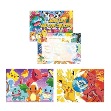 Anime Birthday Party Invitation & Envelopes，12Pcs