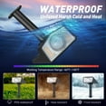 thumbnail image 4 of Quntis 2-in-1 Solar Lights Outdoor Waterproof, Adjustable Aurora/Sunflower Projection Solar Spotlight, 3 Modes, IP65 Waterproof for Tree Lawn Garden Pathway (4 Pack-Warm), 4 of 9