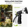 thumbnail image 2 of Heavy Duty Metal Water Spray Nozzle with 9 Adjustable Watering Patterns, Garden Hose Nozzle Sprayer for Watering Lawn and Garden,car Washing, Pets., 2 of 4