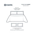 thumbnail image 4 of Funda de Edredón Duvet con Pompones y Fundas de Almohada Esquimal (Gris Claro -Gris, Queen Size), 4 of 7