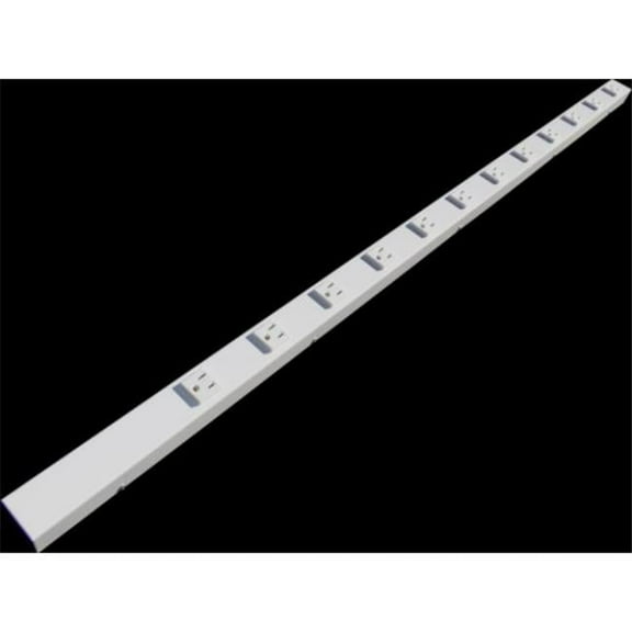 48 in. 12-Outlet Hardwired Power Strip