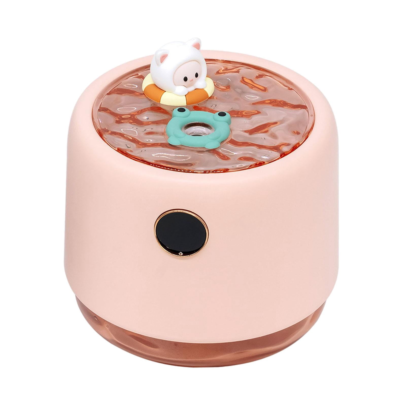 Fancyes Air Humidifier Essential Oil Bedroom Housewarming Gift Auto Off Switch 3 Modes LED Lights SPA Nursery Aroma Pink