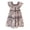 A, variant on Mercatoo Toddler Girl's Summer Dresses Flowers Print Ruffle Trim Round Neck Puff Sleeve Flared A Line Dress Girls Casual Dress