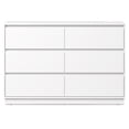 thumbnail image 2 of May in Color 6 Drawer Dresser with Charging Station for Bedroom, White, 2 of 10
