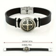 thumbnail image 6 of St. Benedict Medal Buckle Bracelet - Stylish Black Faux Leather with Golden-Tone Pendant, Personalized Gift for Daily & Party Occasions, Everyday Accessory | Religious Accessory | Durable Faux, 6 of 8