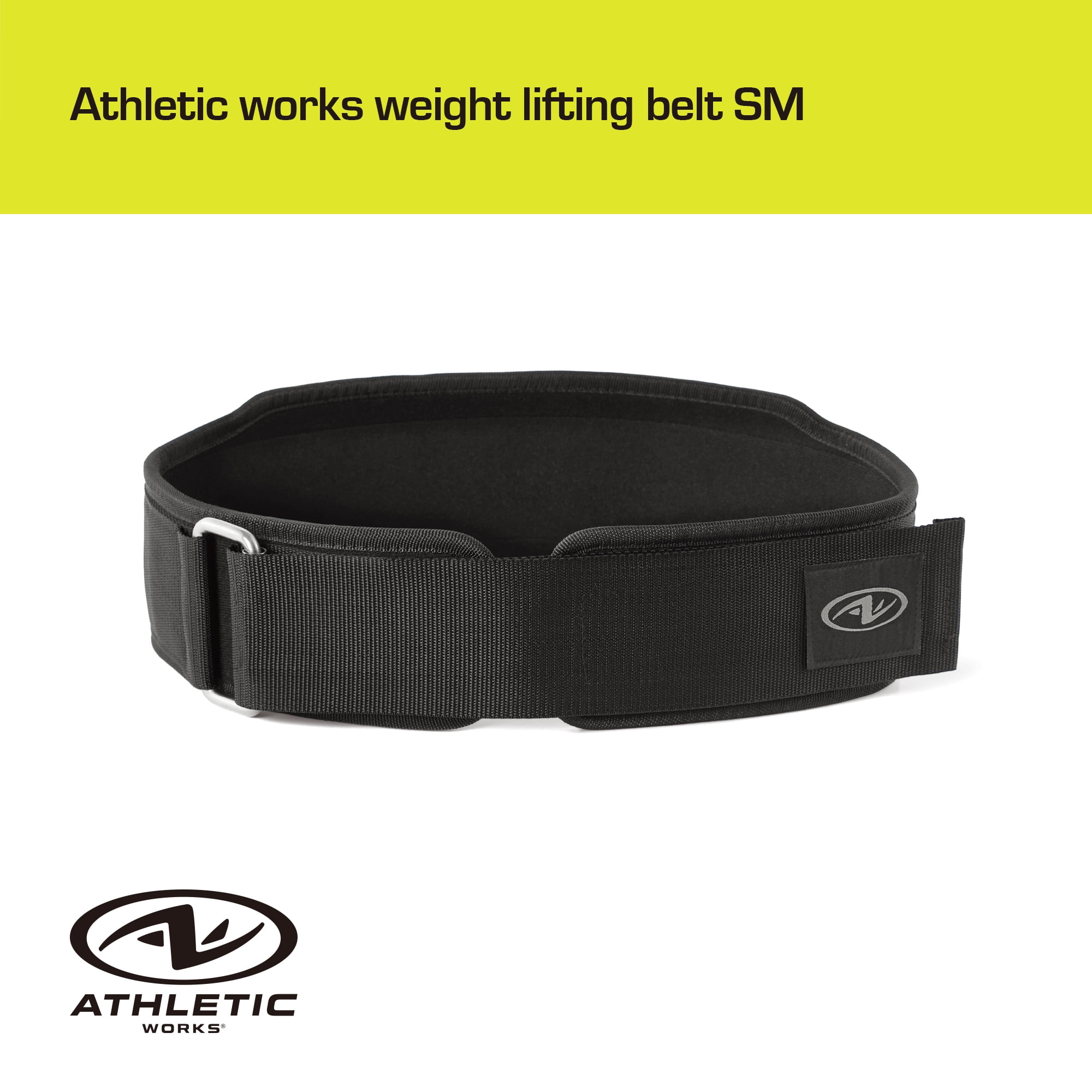 Athletic Works Weight Lifting Belt SM High Quality Material Waist Range 27in to 33in Adjustable Buckle – Your Ultimate Lifting Companion