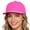 Hot Pink, variant on Women's Solid Color Baseball Cap,Adjustable Rope Back Closure Cotton Twill Hat,Lightweight Structured 5-Panel Cap for Daily Casual,Travel,Outdoor Sports Purple One Size