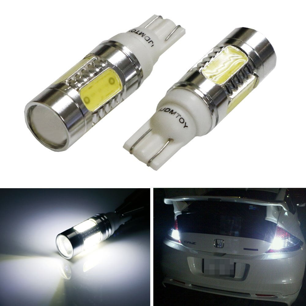 iJDMTOY Extremely Bright 7.5W High Power 912 921 906 Projector COB LED Reverse Light Replacement Bulbs, 6500K Xenon White