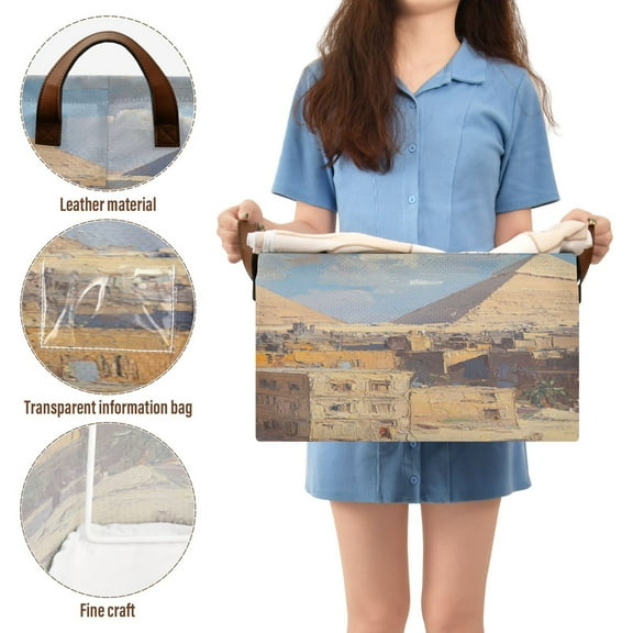 BZSMCE Collapsible Fabric Cube Storage Bins Amels and Small Buildings Design Pattern Storage Box