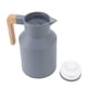 thumbnail image 2 of Jarra de café con mango de madera de 1000 ml, jarra térmica de café con retención de calor al vacío de doble pared para té, zumos, café, color gris, 2 of 14