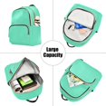 thumbnail image 5 of JIALIOU Mini Backpack Purse for Women Quilted Casual Daypack Small Travel Shoulder Bag, Spearmint, 5 of 7