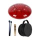 thumbnail image 2 of Mini tambor de lengua de acero Tambor de mano de metal 5 pulgadas Tono C 8 notas Instrumento de perc Abanopi Tambor de percusión, 2 of 7