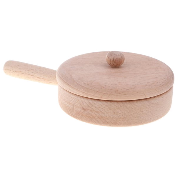 Juguete de cocina de madera de haya maciza, vajilla, para niños, juego, juego - Pan M
