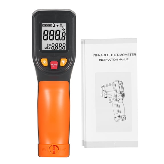 Industrial thermometer,Emissivity Function Ir Function Ir Thermometer Infrared Thermometer With Emissivity Function Human Body Temp Kitchen Not Human Meter Thermometer Not Human Body T600A
