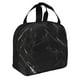 thumbnail image 2 of Balery Black Marble Texture Abstract Bolsa de Almuerzo Aislada – Caja de Almuerzo con Papel de Aluminio Grueso, Mantiene la Comida Fresca por 4 Horas, 2 of 8