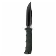 Sog Fixed Blade Knife,Black,Steel,Straight E37SN-CP