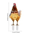thumbnail image 3 of asddcavvf Christmas Animal Outdoor Garden Chicken Ground Plug Decoration Outdoor Christmas Animal Ground Plug 2D Small Garden Flags for outside with Sign Language Garden Label Outdoor Metal Cards for, 3 of 4