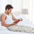 thumbnail image 5 of Logiee Aerial Flora Print Pajama Pants for Men,Men’s Pajama Bottoms,Mens PJ Pants with Pockets & Button Fly-Medium, 5 of 6