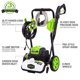 thumbnail image 2 of Hidrolavadora Greenworks de 1800 PSI y 1,2 GPM (marco abierto) con certificación PWMA, 2 of 5