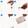 thumbnail image 3 of OUNONA Voting Box With Slot Suggestion Box Transparent Message Collection 1Pack, 3 of 7