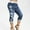 Navy, variant on Aloohaidyvio 2024 Summer Pants for Women,Womens Elastic Fashion Printed Tight Casual Capris