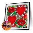 thumbnail image 2 of Taladro amor rosa 5D DIY diamante pintura forma especial decoración parcial (YXC 302) FLhrweasw Nuevo, 2 of 9