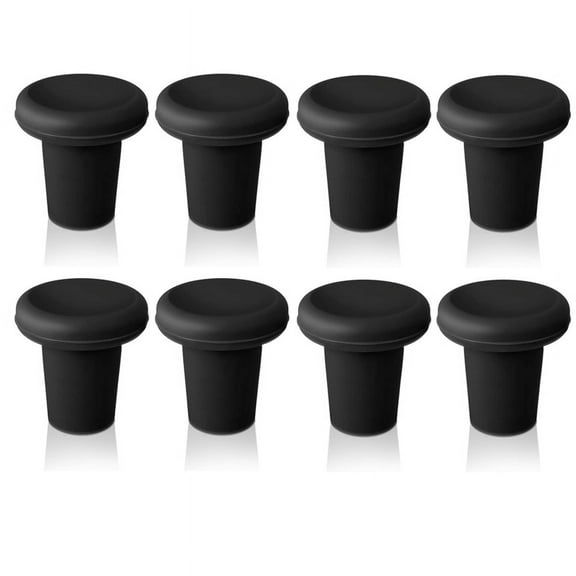 8 Pcs Silicone Wine Stopper Reusable Beer Bottle Stopper Beer Champagne Wine Storagk5511