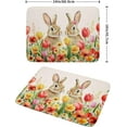 thumbnail image 2 of Easter Bunny Dish Drying Mat 18x24 inch Spring Floral Drying Pad Holiday Absorbent Microfiber Dishes Drainer Protector for Kitchen Counter, 2 of 6