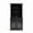Black Frame/Gold Hardware, variant on Martha Stewart Fluted Modular Cabinet and Hutch Set, Gold Hardware, Open Top Shelves, Soft-Close Glass Doors, Black