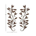 thumbnail image 4 of DecMode Brown Metal Vine Leaf Wall Decor (2 Count), 4 of 15