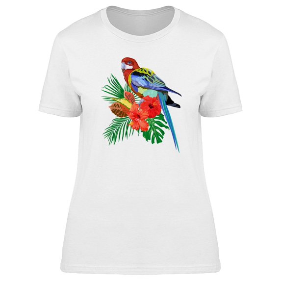 Bright Exotic Parrot Tee Women's -Image by Shutterstock