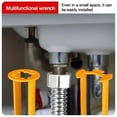 thumbnail image 6 of 2X Basin Wrench Multifunctional Sink Plumbing Wrench Tap Spanner Kitchen Bathroo, 6 of 8