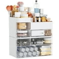 thumbnail image 1 of Organizador de maquillaje Cq acrílico blanco con 6 cajones de gran capacidad, 1 of 9