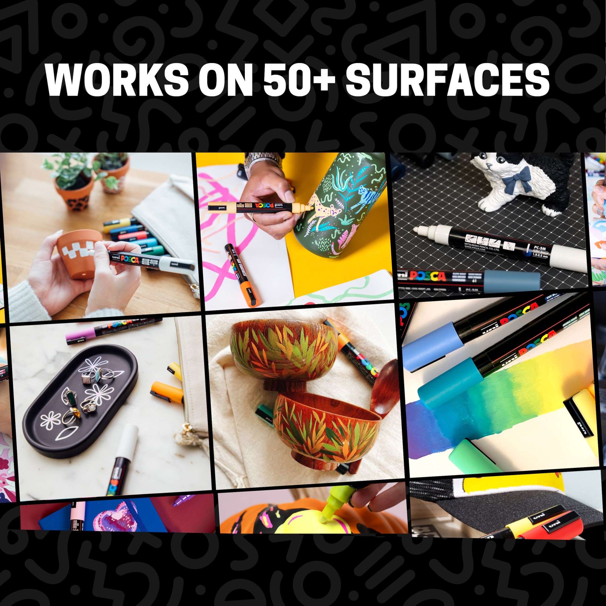 uni POSCA Paint Markers PC-5M, 1.8-2.5mm, 4-Count photo 3