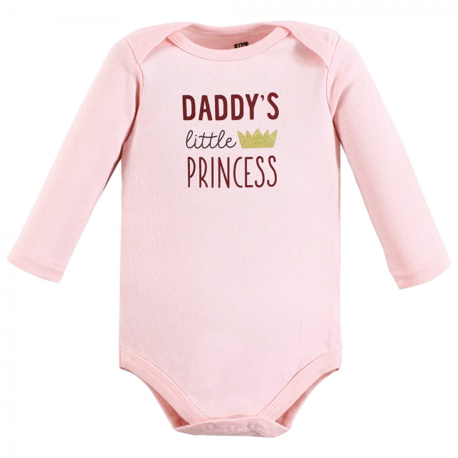 Hudson Baby Infant Girl Cotton Long-Sleeve Bodysuits, Steal Your Heart, Newborn