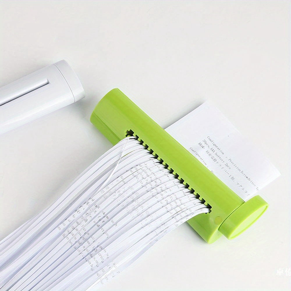 Manual Paper Shredder Handheld, Portable Mini Shredder for Home Office - No Electricity Needed, Compact with Ergonomic Handle, Secure Document Disposal, Durable Modern Design