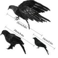 thumbnail image 3 of XGFHYJEH Halloween Outdoor Decor Decoration, 3pc Halloween Simulation Crow, Halloween Decorations Ornaments For Outside Graden Lawn Proch Patio Yard, 3 of 6