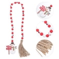 thumbnail image 5 of 1pc Christmas Wooden Bead String Christmas Bead String Christmas Wooden Beaded, 5 of 8